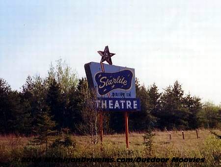 Starlite Drive-In Theatre - Starlite Marquee 1987 Courtesy Darryl Burgess-Outdoor Moovies